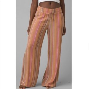 prAna Fernie Beach Pants color Cacti Soleil Stripe